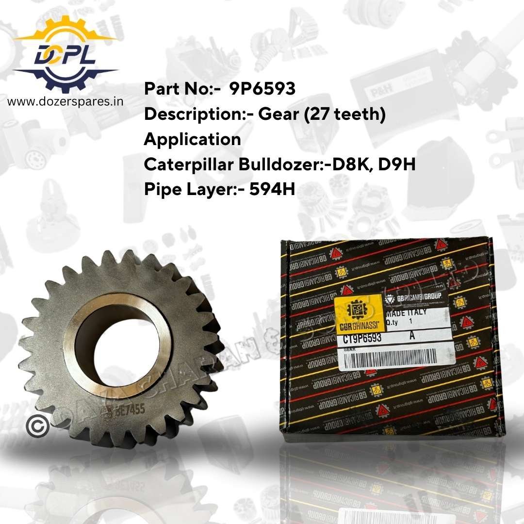 9P6593-Gear-27-Teeth-Caterpillar-Bulldozer-Pipe-Layer