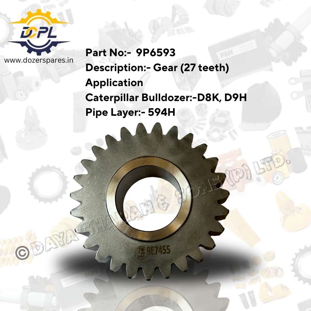 9P6593-Gear-27-Teeth-Caterpillar-Bulldozer-Pipe-Layer