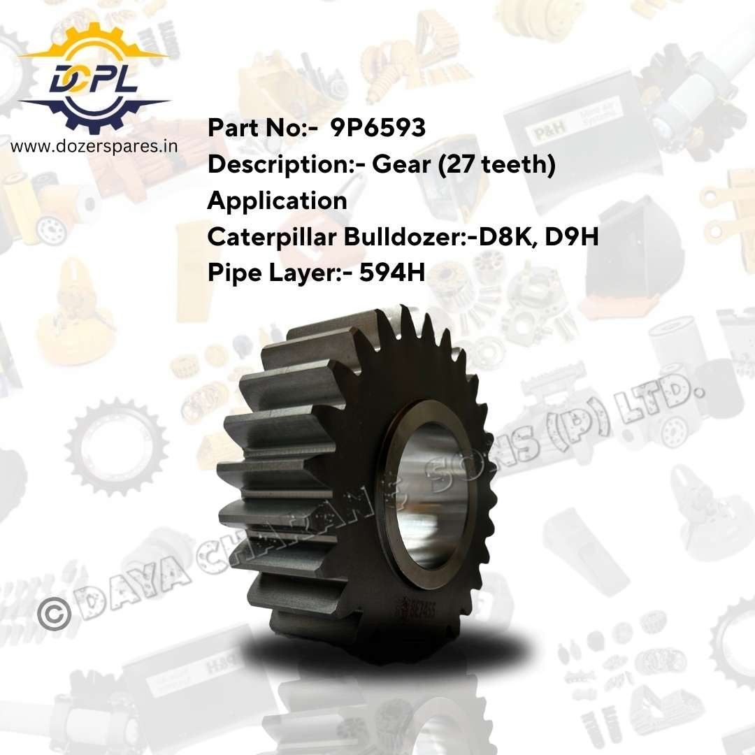9P6593-Gear-27-Teeth-Caterpillar-Bulldozer-Pipe-Layer