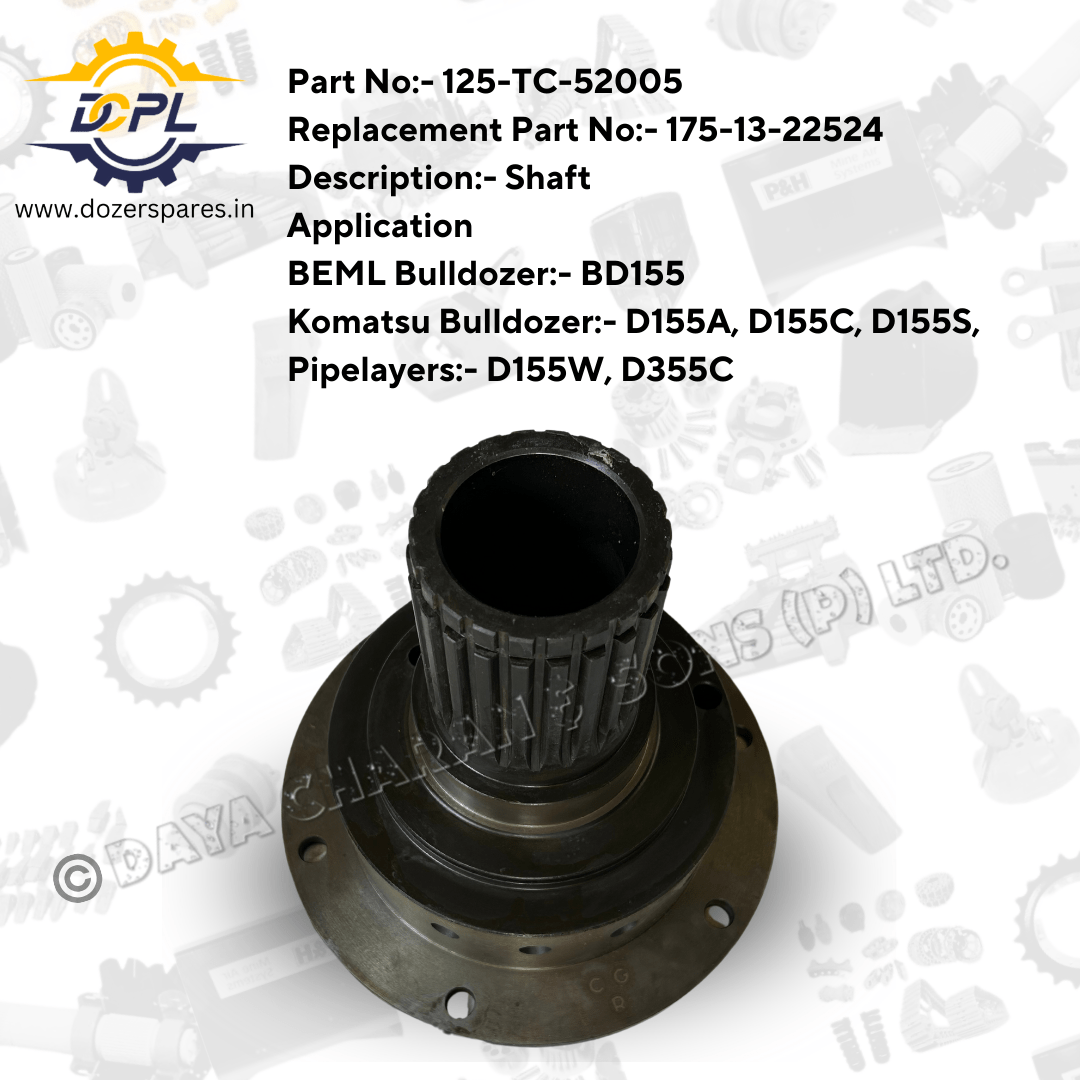 125-TC-52005 / 175-13-22524-Shaft-Bulldozer-BEML-Komatsu-Pipelayers