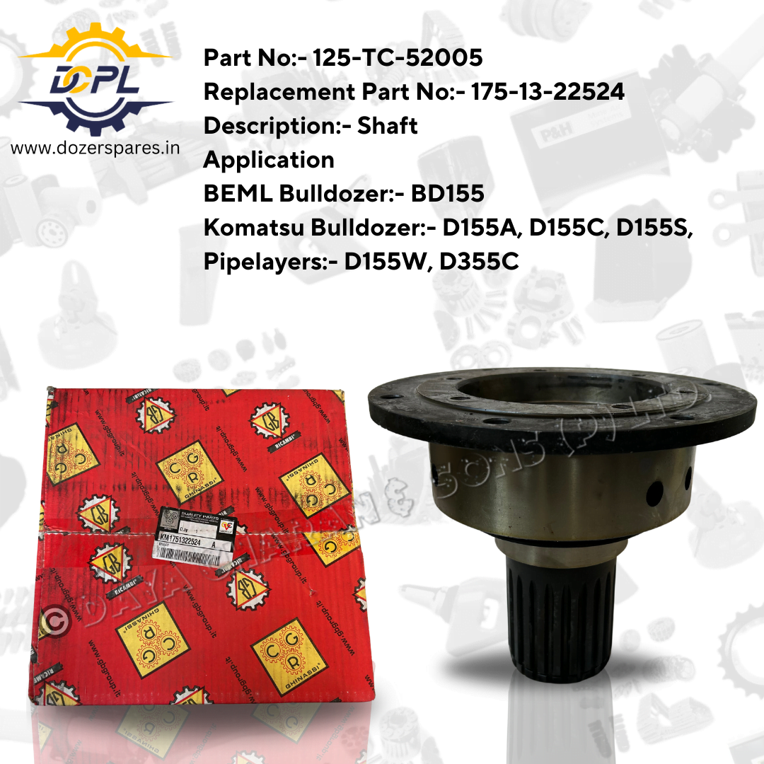 125-TC-52005 / 175-13-22524-Shaft-Bulldozer-BEML-Komatsu-Pipelayers