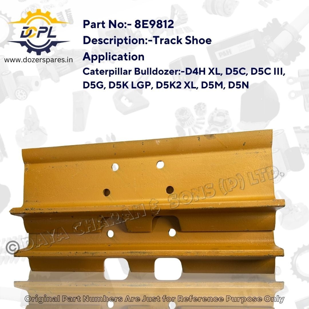 8E9812-Track-Shoe-Caterpillar-Bulldozer-D4H-D5C-D5G-D5K-D5M-D5N