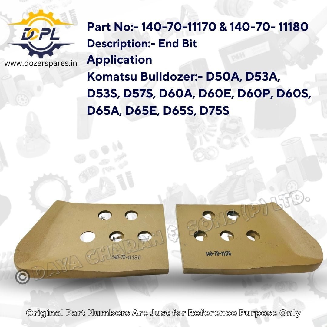 1407011170-&-1407011180-End-Bit-Komatsu-Bulldozer-D50A-D53A-D60A-D65A-D75S