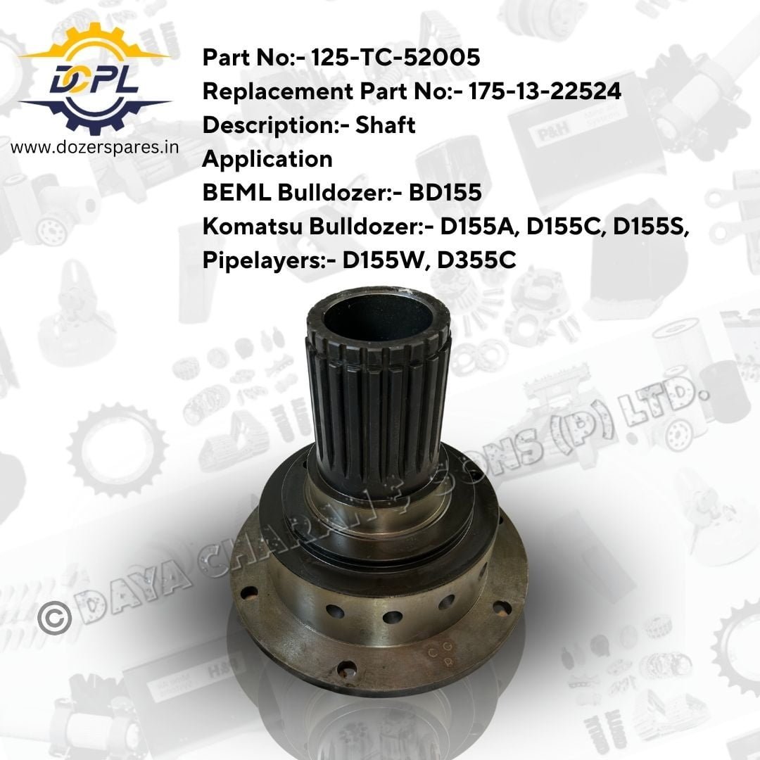 125-TC-52005 / 175-13-22524-Shaft-Bulldozer-BEML-Komatsu-Pipelayers